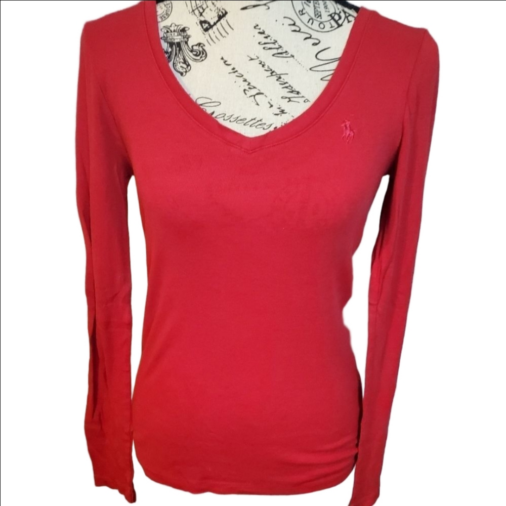 Ralph Lauren Sport Red Jersey Small